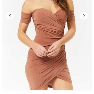 Formal club dress! Knit ruched and brand new!